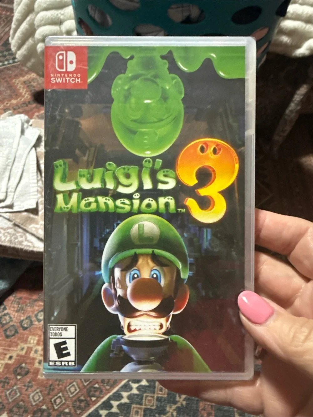 Nintendo Luigi's Mansion 3 – Green, Yellow and Black Cover Art